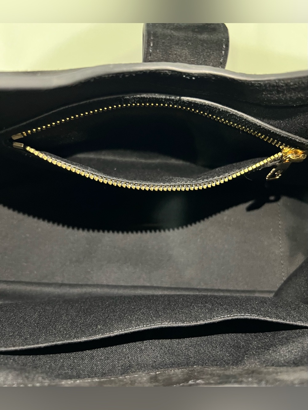Anine Bing Black Suede Hobo Shoulder Bag Gold Hardware Quiet Luxury - Picture 8 of 9